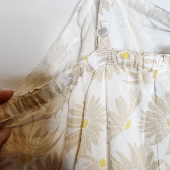 1X 14W 16W Tan Torrid Daisy Double Gauze Ruffle Button Front Tank Top Square - Picture 5 of 10